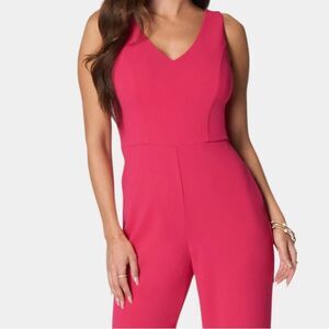 Bebe Chic Pink‎ Sleeveless Jumpsuit